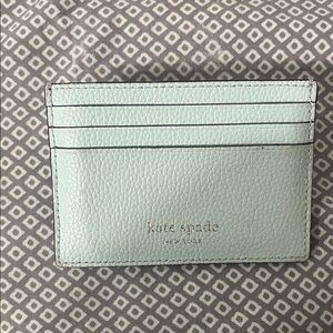 Kate Spade Light Green Card Holder